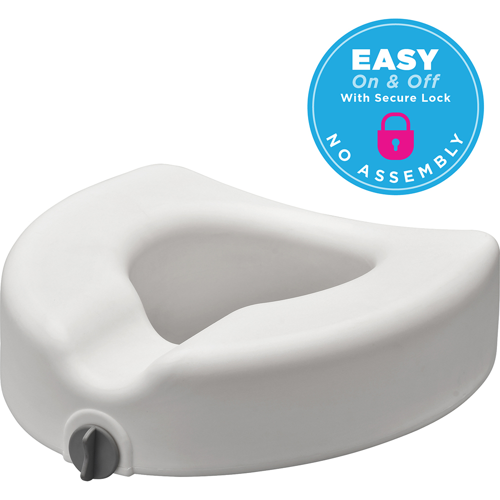 Raised Toilet Seat 5" Locking Nova Medical Products